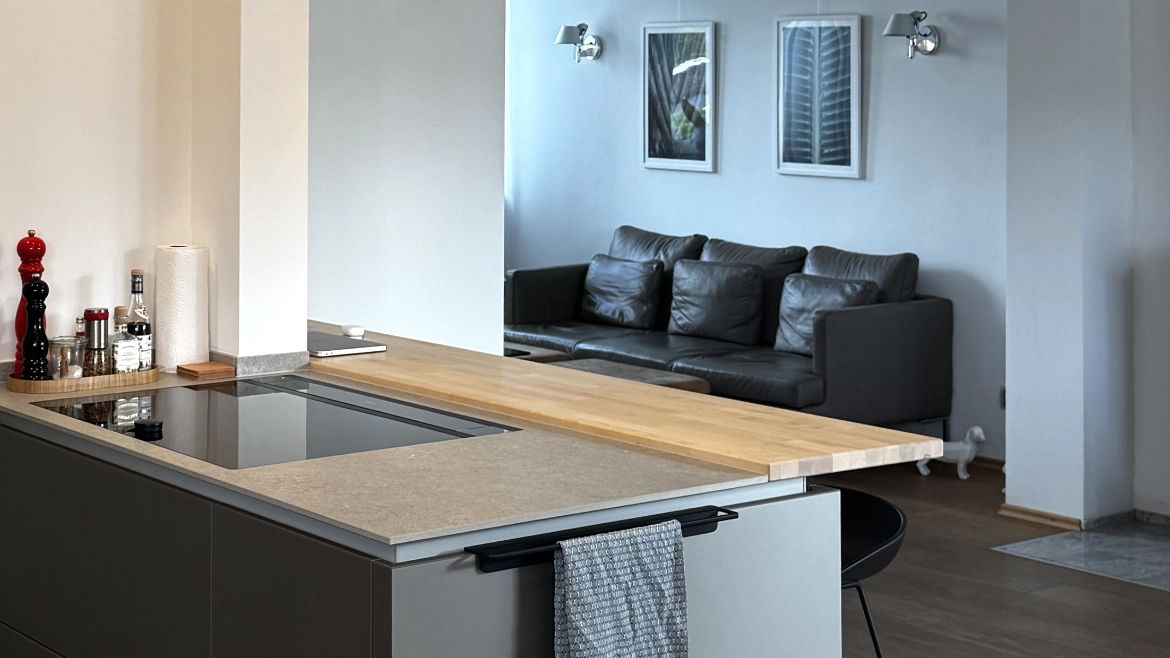 Detail: Integration in die Wohnlandschaft